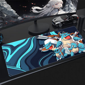 Bandai | Mouse Pad Gaming Accessories Computer Mousepad Gamer Large Keyboard Pad P-Pokemon Squirtle Laptop Desk Mouse Mat XL Rubber Base