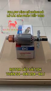 RÔ (RUỘT) MÁY CẮT SẮT IOK 350 (THÂN 54 - DÀI 204 - 8 RĂNG DẤU SẮC) - DC