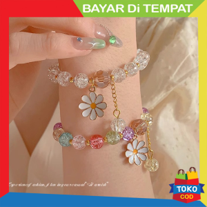 Aksesori Gelang Kristal Bunga - Tambahan Stylish untuk Gaya Anda GLG04