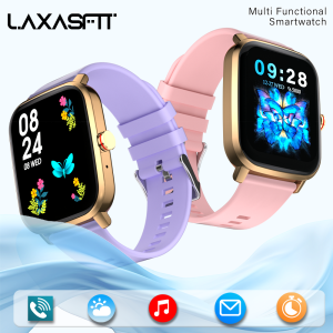 LAXASFIT Voice Calling Smart Watch Ultra 1.85 inch Screen 24H Health Monitor 100+ Sports Modes Bluetooth Smartwatch Men Women
