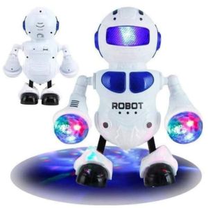 Mainan Robot Dancing Cool Dance Light and Music Rotating 360