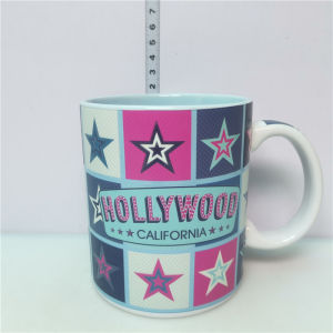 Hollywood Movie Capital Ceramic Mugs Entertainment Star Set of 2 Coffee Cups Large Capacity 501mL-600mL without Lid