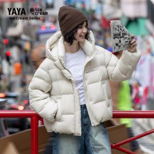 YAYA | Womens Fashionable All-Match Thick Short Down Jacket