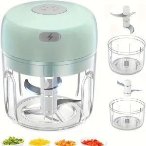 Electric Garlic Chopper Mini Portable Veggie Chopper 250ML Garlic Grinder Masher Onion Chopper Blender to Vegetable Wireless