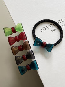 Acetate Butterfly Knot Hair Clip Womens Cute Forehead Side Clip Hair Accessories Original Design Unmounted Fashion Jewelry