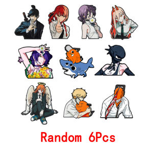 Cute Manga Chainsaw Man Random Mixed Enamel Pin Set Anime Character Metal Brooch For Denim Jacket Bag Decoration Otaku Fan Gift