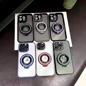 【Local Seller】Magnetic Phone Holder Ring Universal for Wireless Charger Sparkling Sticker Magnet Car Phone Holder
