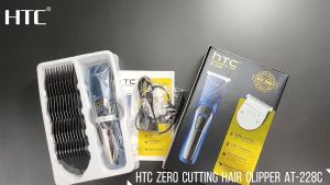 HTC Alat Cukur Rambut 4 Batas Penyetelan Sisir Pemotong Rambut Elektrik Tanpa Kabel Penyetelan Sudut Rambut Tanpa Kabel Pemotong Profesional