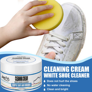 100/200g White Shoe Cleaning Cream Multi-functional Cleaning Brightening Whitening And Yellowing Maintenance Of sports Shoes
