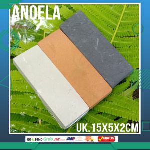 batu asah asli alam 1set isi 3pcs dimensi 15x5x2cm