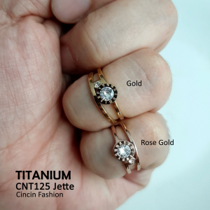 Cincin Titanium Orbit Mata Romawi Model Elegan Stylish Perhiasan Fashion Import Kualitas premium Awet Anti Karat Bisa dipakai sehari-hari cnt125