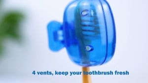 Dustproof Toothbruh Case 1 Pcs Toothbrush Head Cover Protector Portable Storage Clip Household Travel Hotel Toilet Toothbrush Storage Clip