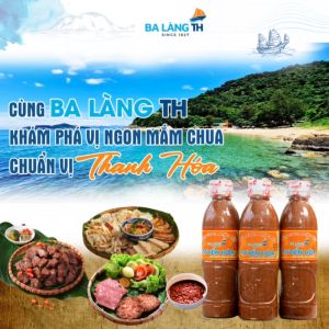 Mắm Chua Đặc Biệt Ba Làng TH 950gr Combo 3 Chai