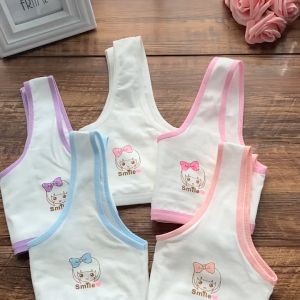 Bra Double Layer Teenager Underwear Girl Thin Bra Cotton Cute Lingerie Student  ♥Sis & Angel - S006