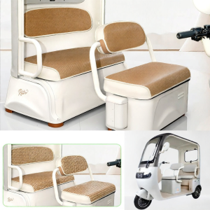 For Opai P20 Tricycle Sunscreen Seat Cover and Foot Mat Insulation Protection
