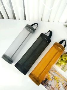 Kitchen Plastic Mesh Garbage Bag Organizer Dispenser Trash Bags Holder Trash Bag Storage【Gift hook】