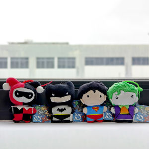 9cm DC Movies Superman Batman Harley Quinn Plush The Joker Toy Soft Keychain Creative Cartoon Gift for Christmas Halloween
