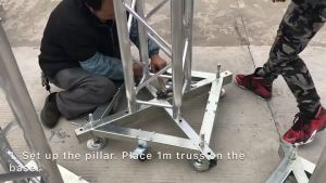 Aksesoris Panggung Rigging Truss Connector Fit F34 Aluminum Alloy Double Ended Conical Coupler With Clips Stage Lighting Truss Pipe Connector