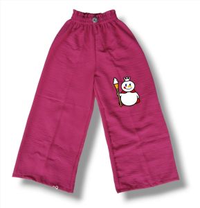 Celana anak perempuan kulot crinkle airflow mixue usia 2-8 tahun