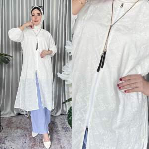 Tunik katun bordir mix furing