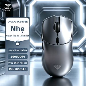 AULA | Wireless 3-Mode Bluetooth Gaming Lightweight Mouse