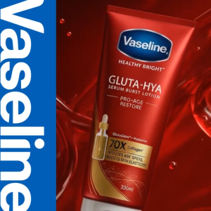 [BUNDLE OF 2] Vaseline Gluta‑Hya Pro-Age Restore Serum Burst Lotion 330ml - Boosts Skin Elasticity