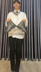 Giày Combat Boots Nam AROTI Zip Boots Cổ Cao Chất Da Bò Đẹp Cao Cấp  Đế Khâu Siêu Bền  Form Mạnh MẽCực Nam Tính G610-Đ-aroti