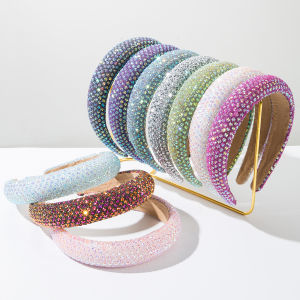 ห่วงรัดผมฟองน้ำ MODE Korea แบบเต็มท้องฟ้าดาวที่คาดผมประกายมาก Bando Merah อินเทอร์เน็ตเกรดสูงแบบเรียบง่าย