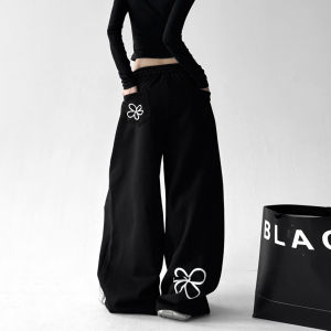 Quần Ống Rộng in Họa Tiết Thường Ngày Cho Nữ Mùa Thu 2025 Quần Thể Thao Rộng Rãi Thoải Mái Thoáng Khí Quần Thể Thao Khiêu Vũ Samba