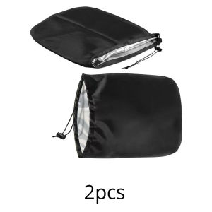 2pcs Car Rearview Mirror Snow Covers Adjustable Strap Universal Fit Uses For SUVs Minivans Sedans Trucks Winter Accessory