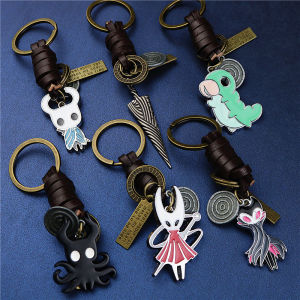 Game Hollow Knight Keychain Bone Nail The Pale King Keyring for Men Kids Gifts Accessories Retro Handmade Key Chains