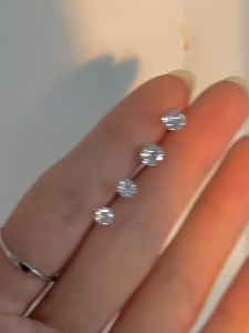 Flashee Anting Tindik Diamond Model Berlian Anting Wanita Stylish Korea Anti Karat