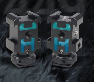 20241219 Triple Cold Shoe Mount Bracket 1/4 Extension for DJI Microphone DSLR Nikon Canon Tripod Light LED Audio Recorder Hotshoe Adapter