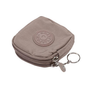 Mini Nylon Waterproof Coin Purses Key Bag Wallets Portable Square Small Card Holder Zipper Zero Wallets Card Bags Headphone Bags