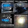 LiitoKala LF-986 Mini Multifunctional Lighting Lamp COB LED Beads 500LM 5.7W Type-C charging. 
