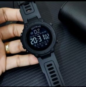 SKYMAX 2026G Original JAM Tangan Strap Tali Rubber Wateresis Pria Diameter 50 mm Free Baterai Cadangan (Andre What 97)