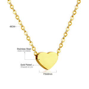 Vintage Green Stanless Steel Jewellery Pendant Necklace Cubic Zirconia Link Chain Choker Necklace Gold Plated Jewelry Gifts