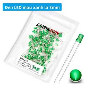 100 Cái Đèn LED Diode Nhấp Nháy 3mm 5mm Đổi Màu Nhanh Chậm Ánh Sáng Trải Rộng Trắng Đỏ Xanh Lá Xanh Dương Vàng RGB Dùng Cho Dự Án Tự Làm