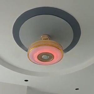 Quạt trần giấu cánh 42 inch tích hợp nhiều chế độ đèn 32W và loa bluetooth 5 (động cơ DC điều khiển từ xa - xoay 2 chiều 6 tốc độ gió)