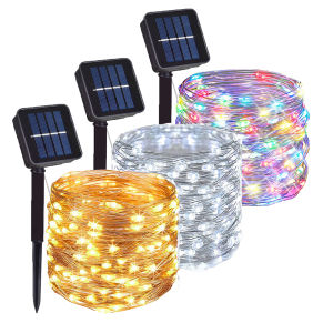 LED Solar Lights Outdoor Fairy Lights Birthday Wedding Courtyard Terrace Decoration Festival Garden Party Solar Lights