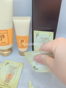 Combo 10 Gói 2ml Sữa rửa mặt Whoo vàng mềm mịn sạch da Whoo Gongjinhyang Facial Foam Cleanser