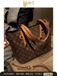 Large Capacity Tote Bag Womens Commuter Single Shoulder Crossbody Bag Luxury Brand Designer Handbag Soft Leather Print