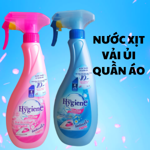 Nước xịt vải ủi quần áo Thái Lan HYGIENE XANH VÀ HYGIENE HỒNG 550ml làm thơm khử mùi ẩm mốc