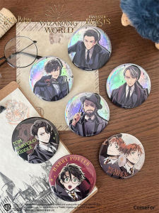 Harry Potter 75mm เหรียญโล่เหล็ก บาร์บี้ นกหวีด ไส้กรอก ไม้จักรพรรดิ์ ตัวละครจากเรื่องราวดิจิตอล อุปกรณ์เสริมการ์ตูน