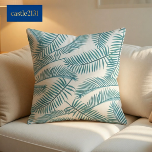 Tropical Cushion Cover Plant Design Decorative Pillow Case Soft Polyester Throw Pillow Cover for Sofa Bed Living Room Home Decor 43x43 cm