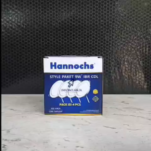 Lampu LED Plafon downlight Hannochs STYLE Paket 9 Watt IBR CDL Isi 4PCS Cahaya Putih SNI Original