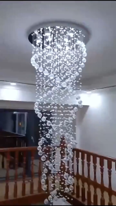Luxury Crystal Chandelier Design Hanging Lighting Large Modern Indoor Lamp For Living Room Staircase Lobby