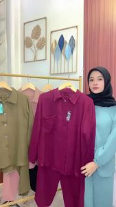 Baju Setelan Wanita Terbaru Amanda One Set Premium
