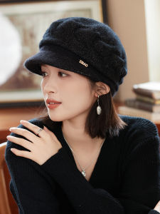 Elegant Thickened Warm Beret Hat Womens Autumn Winter Fashionable Duckbill Cap Stylish Travel Outdoor Commuting Casual Hat