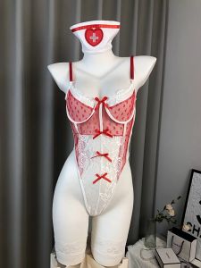 🚚พร้อมส่งจากไทย💢ชุดคอสเพลย์บอดี้สูทพยาบาลเซ็กซี่ พร้อมที่คาดผม #353 (ไม่มีถุงน่อง)
